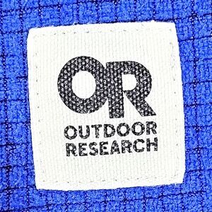Outdoor Research Trail Mix 1/4 Zip Fleece Mock Neck Pocket Pullover Blue M